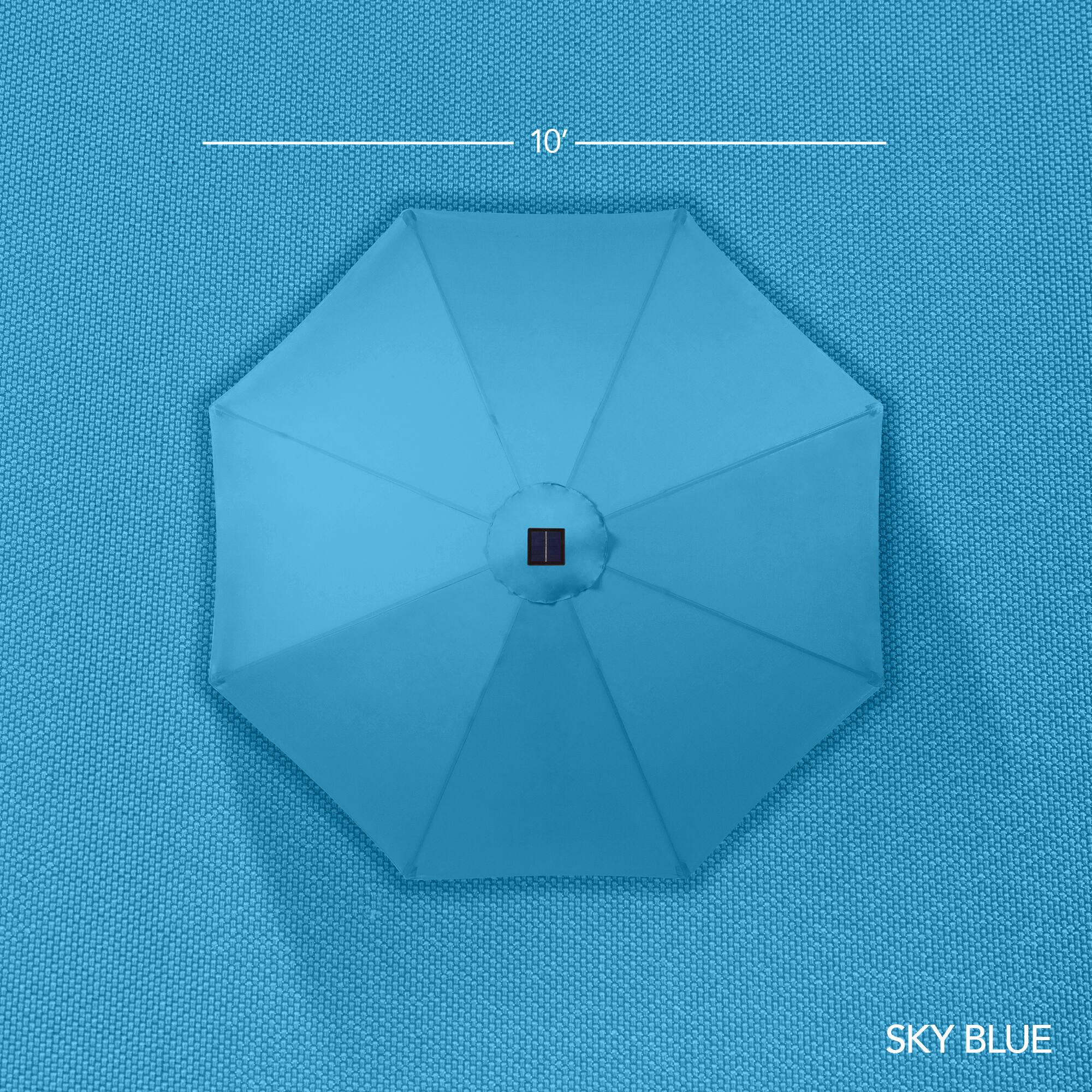 The text on the image is "10' SKY BLUE" and "SKY BLUE".