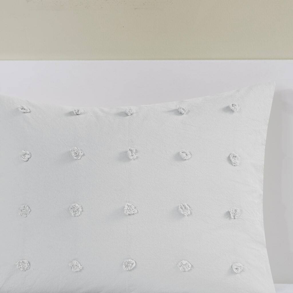 Alt View 3. Gracie Mills - Gracie Mills Grady Elegance Defined Cotton Jacquard Comforter Set with Euro Shams and Throw Pillows - Grey.