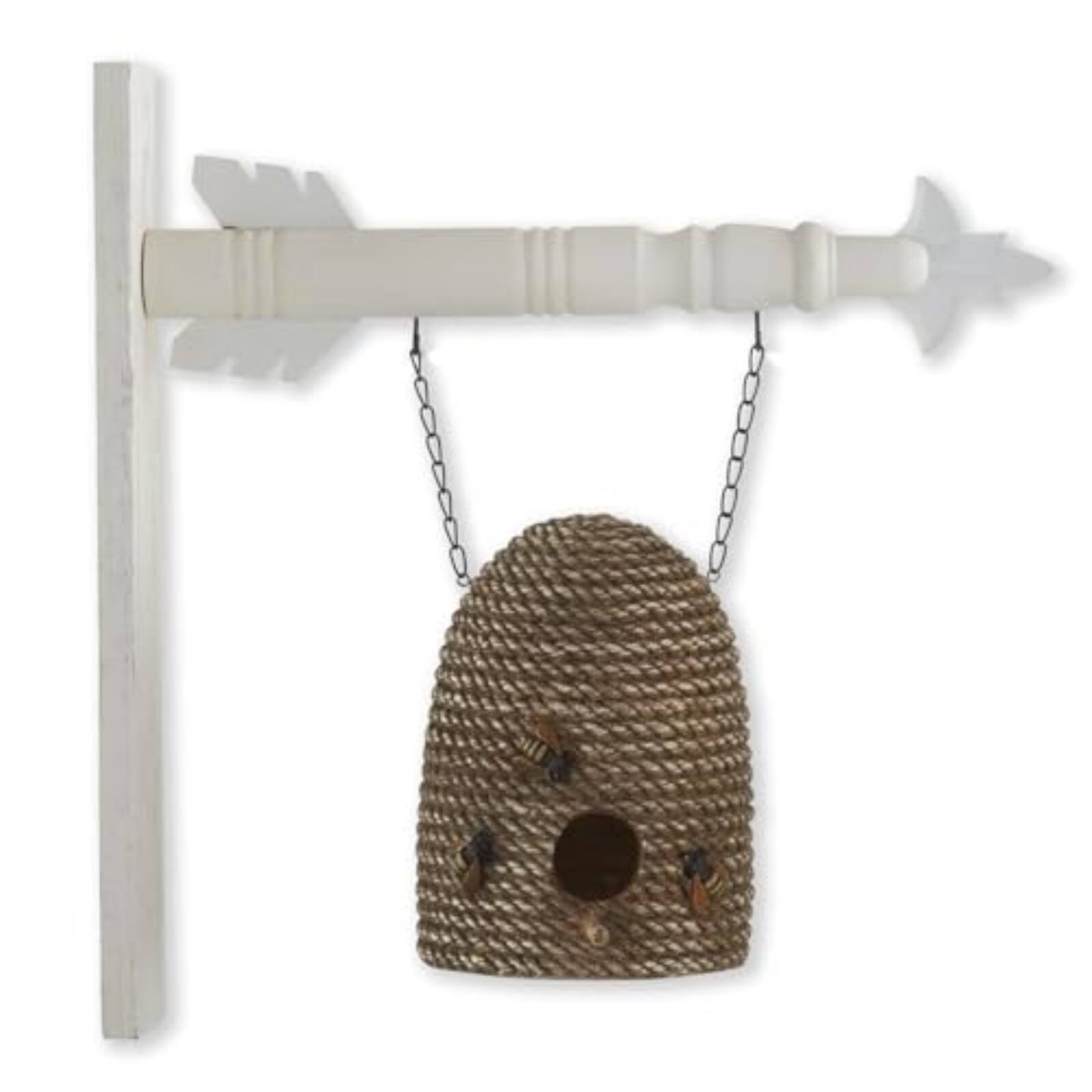 Angle. K&K Interiors - K&K Interiors Beehive Birdhouse Arrow Replacement, 8.25-Inch, Resin - Arrow Sold Separately - Brown.