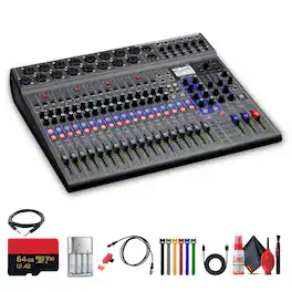 Zoom - LiveTrak L-20-20-Input Digital Mixer Bundle