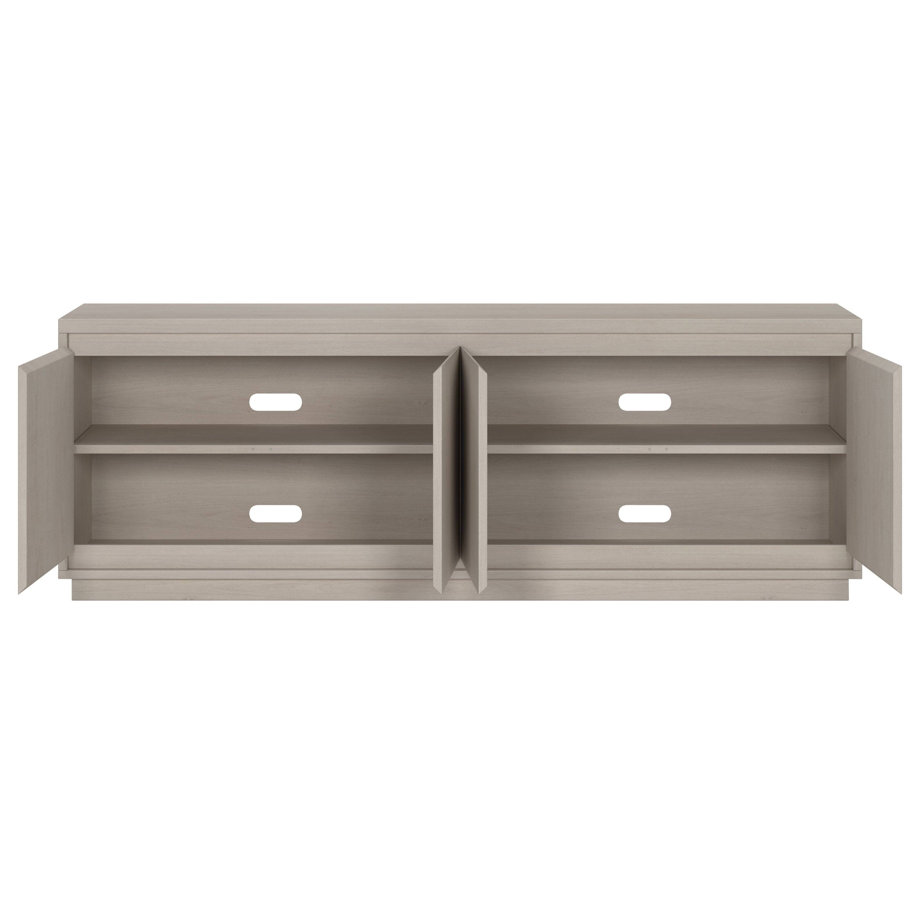 Alt View 16. Camden&Wells - Presque TV Stand Fits Most TVs up to 75 inches - Alder White.