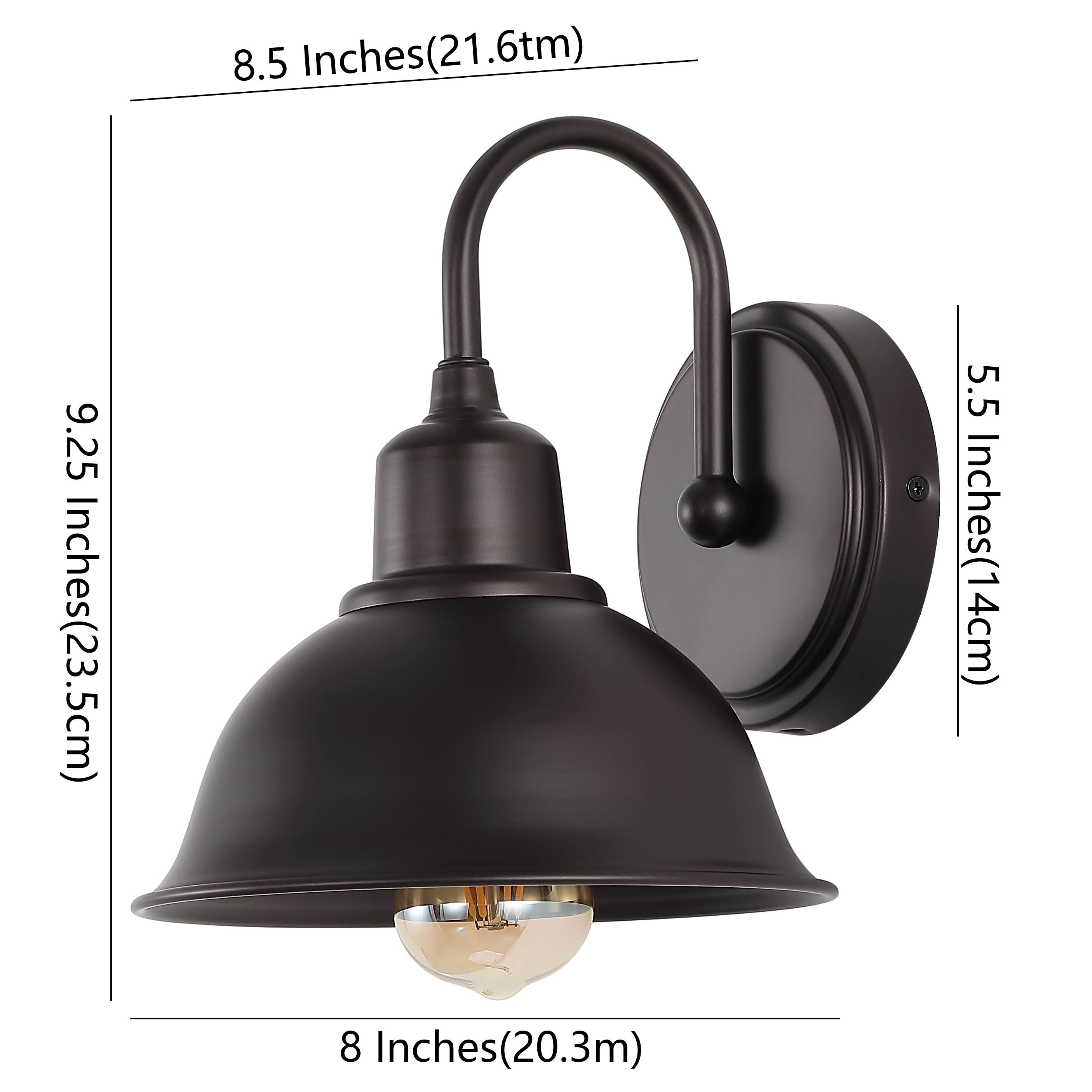 8.5 Inches(21.6cm)  
9.25 Inches(23.5cm)  
5.5 Inches(14cm)  
8 Inches(20.3cm)