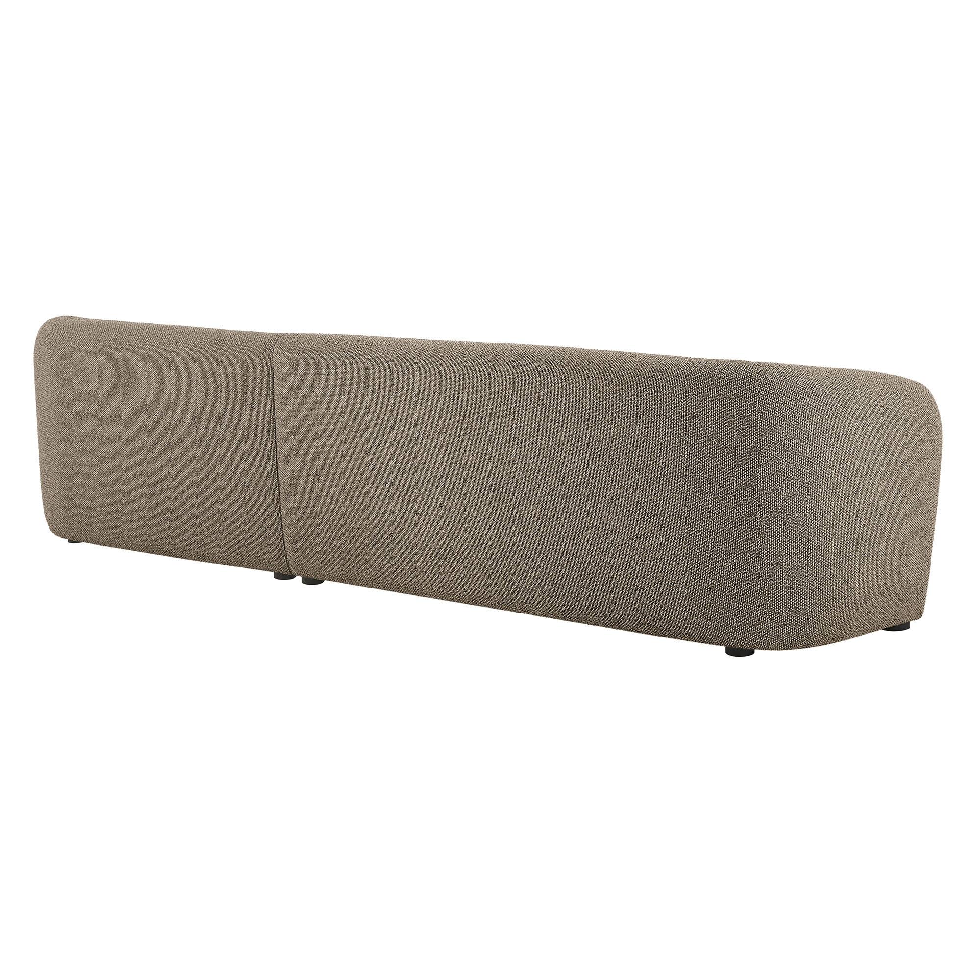 Monica 2 Piece Right Facing Boucle Fabric Modular Sofa with Chaise by ...