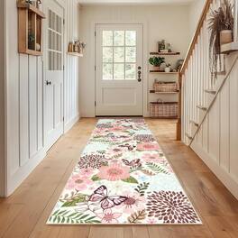 mosiso - 2X8 Runner Rug Soft Non-Slip Washable Floor Mat For Hallways Kitchen Laundry Bedroom Entryway - H938