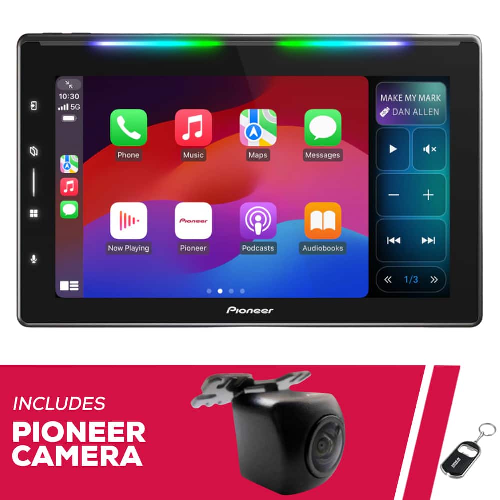 Pioneer - DMH-WT6000NEX 10.1" Multimedia Receiver & ND-BC011 Front/Rear Camera