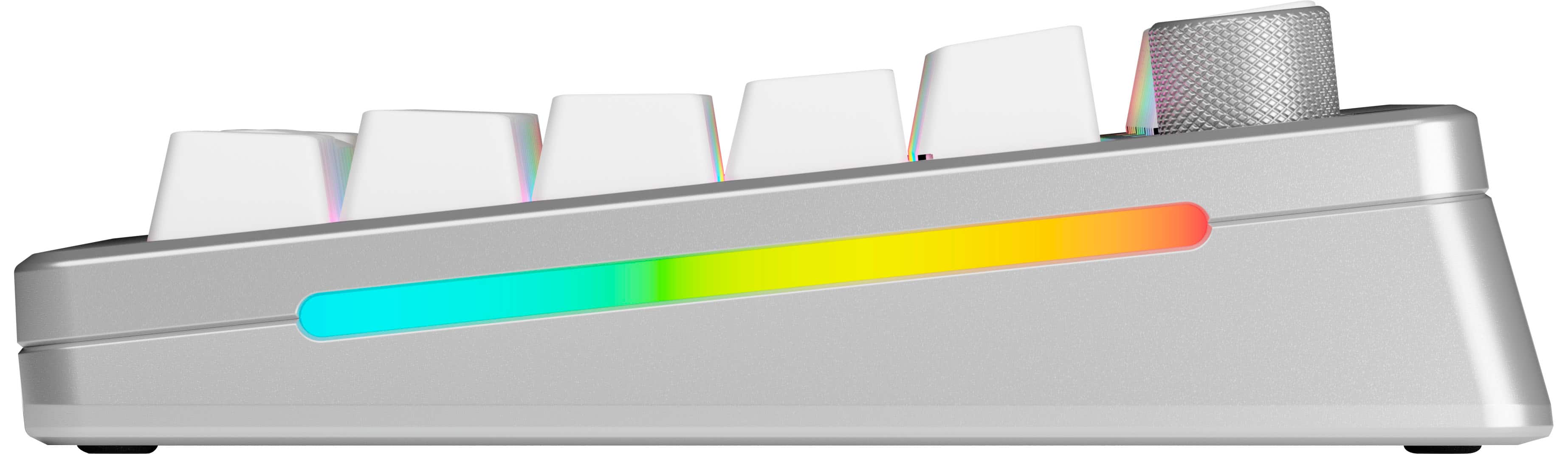 Alt View 22. Glorious - GMMK 3 PRO HE 75% Wireless Hall-Effect Linear Switch Gaming Keyboard with Rapid Trigger and Adjustable Actuation - Silver.