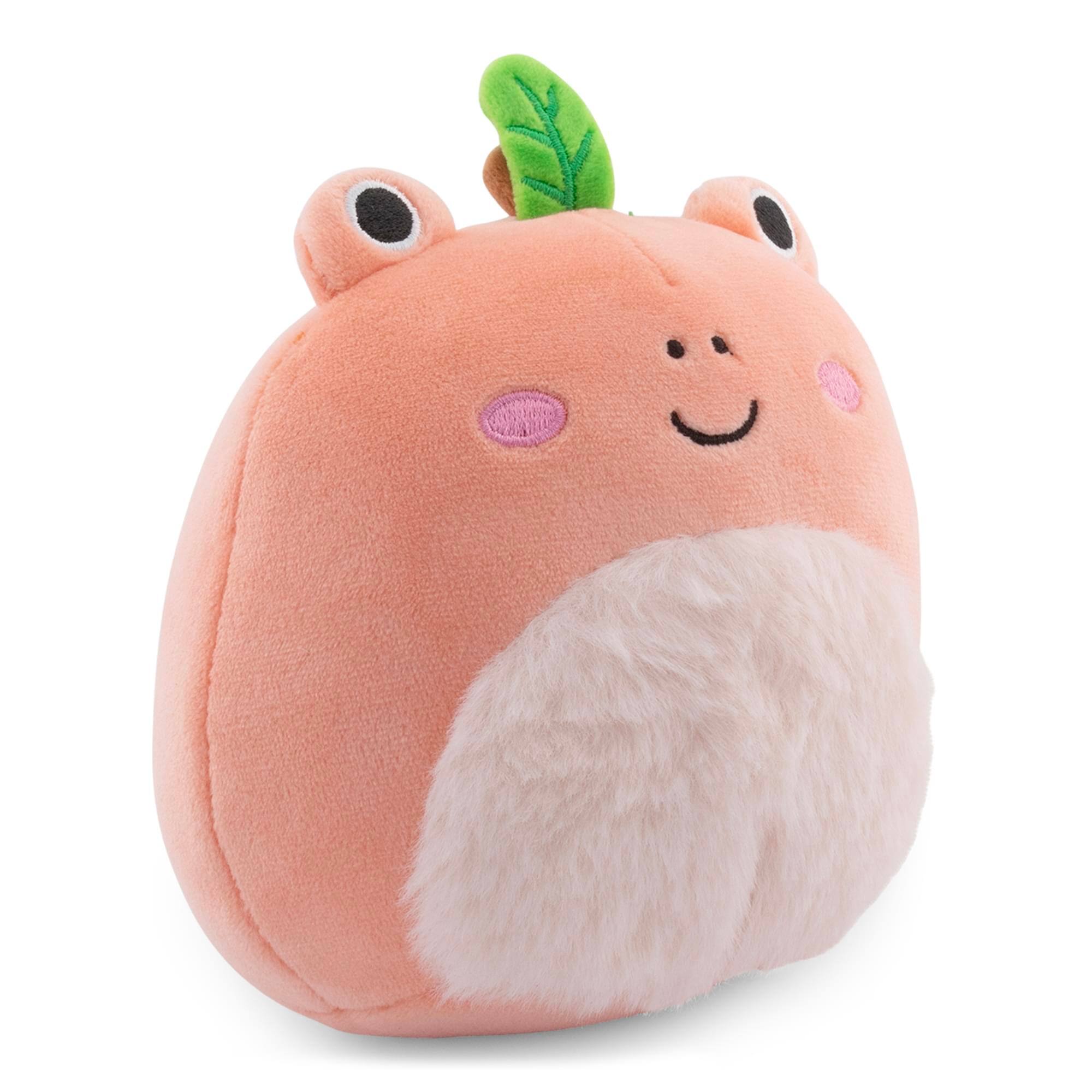 Alt View 1. Kellytoy - Squishmallows Fruit Hybrid Squad 5 Inch Plush | Fatima The Peach Frog - Peach.