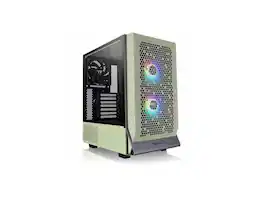 Thermaltake - Ceres 300 Series Ceres 300 TG ARGB Matcha Green SPCC E-ATX Mid Tower Case - Matcha Green