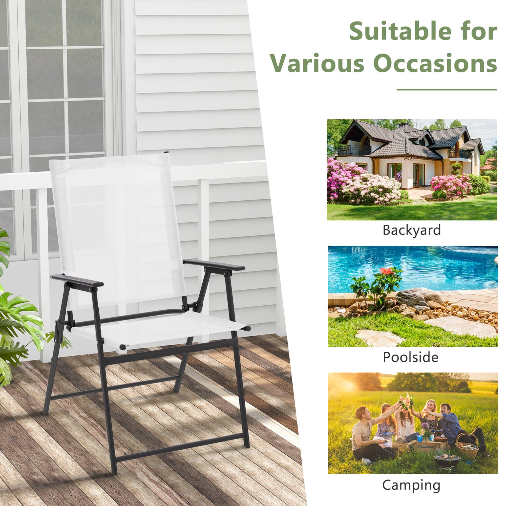 Suitable for Various Occasions

Backyard

Poolside

Camping