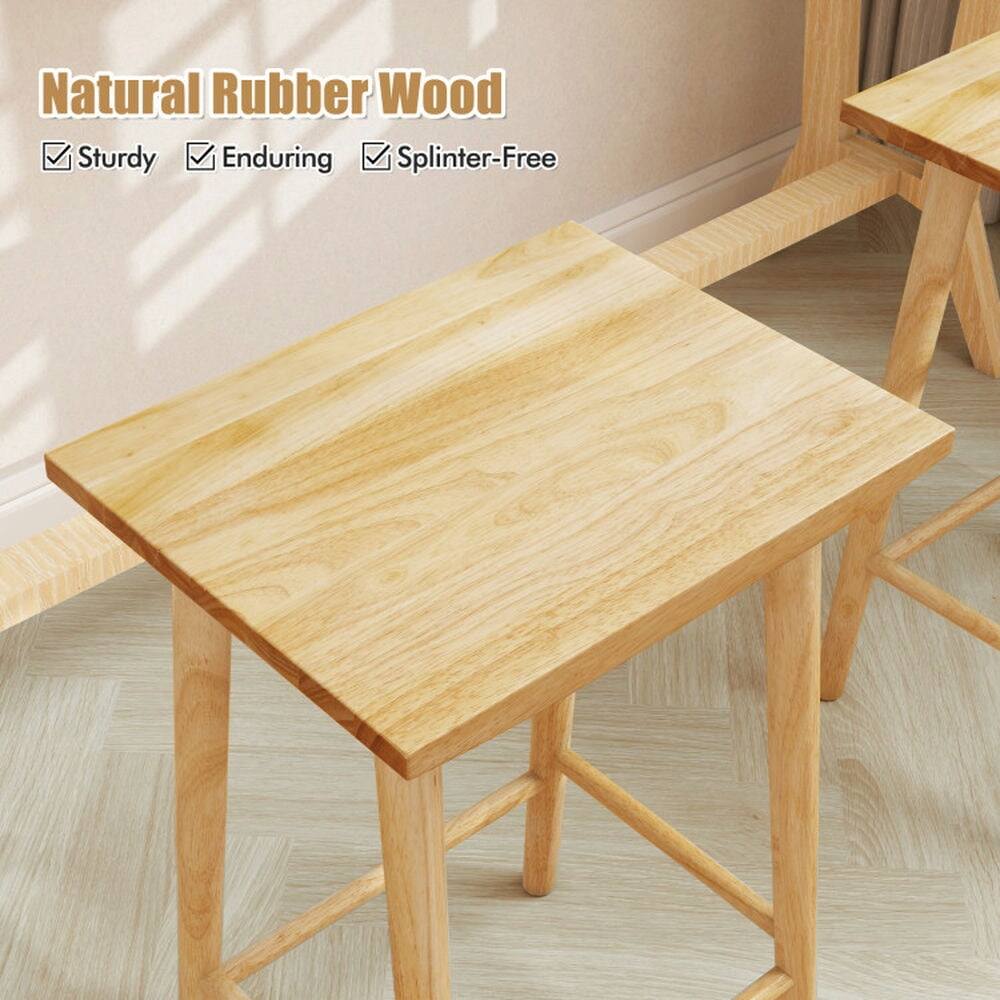 Natural Rubber Wood  
Sturdy  
Enduring  
Splinter-Free