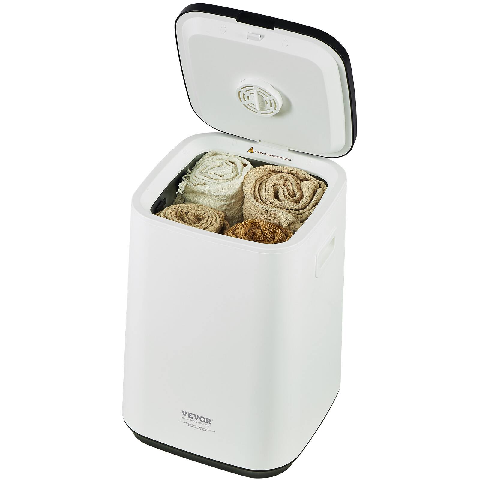 Alt View 5. VEVOR - Towel Warmer 20L, Towel Warmer Bucket with 24h Delay Timer, 20/40/60 Min Auto Shut Off, Child Lock, LED Screen - White.