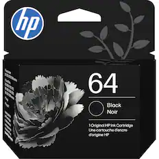 hp
64
Black Noir
1 Original HP Ink Cartridge
Une cartouche d'encre d'origine HP