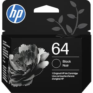 HP - 64 Standard Capacity Ink Cartridge - Black