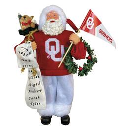 Santa's Workshop - Oklahoma Sooners 12" Proud Santa - Red