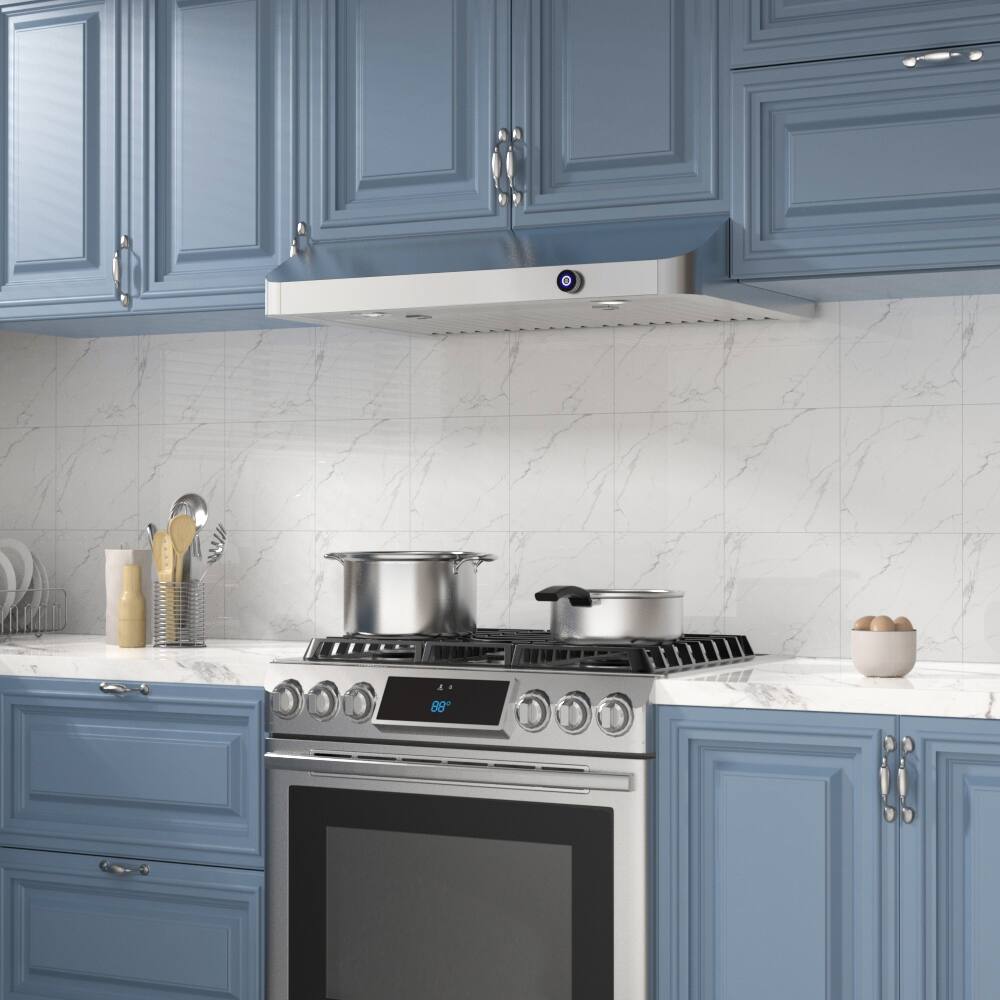 Angle. ZJKLA - ZJKLA - 30 inches - Externally Vented - Under cabinet Range Hood - Stainless Steel - Stainless steel.