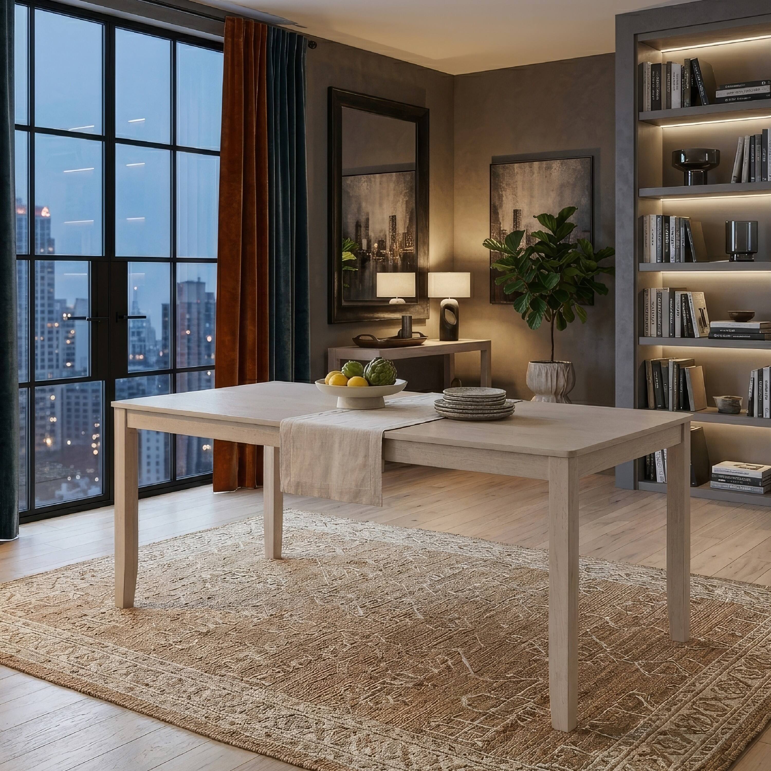 Alt View 7. Manhattan Lane - Feri Dining Table, 59 Inch, Rectangular Top, Antique Bone White Finish - Bone White.