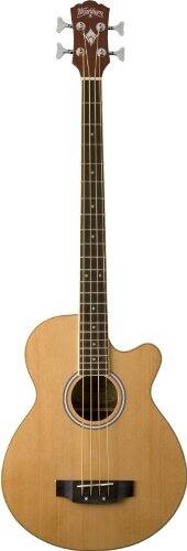 Alt View 7. Washburn - Washburn AB5K-A AB5 Cutaway Acoustic Electric Bass Guitar, Natural - Natural.
