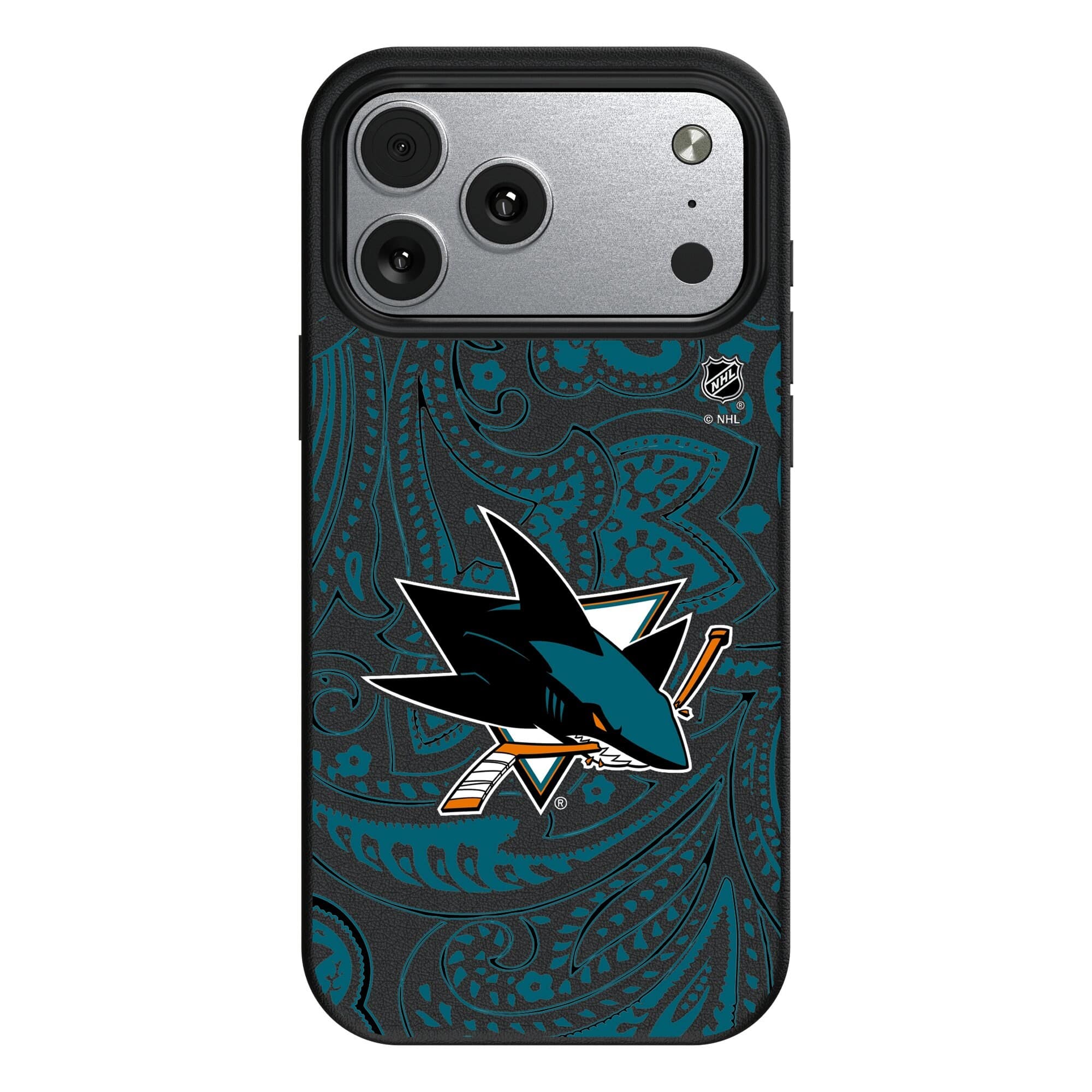 Keyscaper - NHL - San Jose Sharks Paisley iPhone Magnetic Bump Case - 17 Pro Max - Black price history on PriceWatchPro