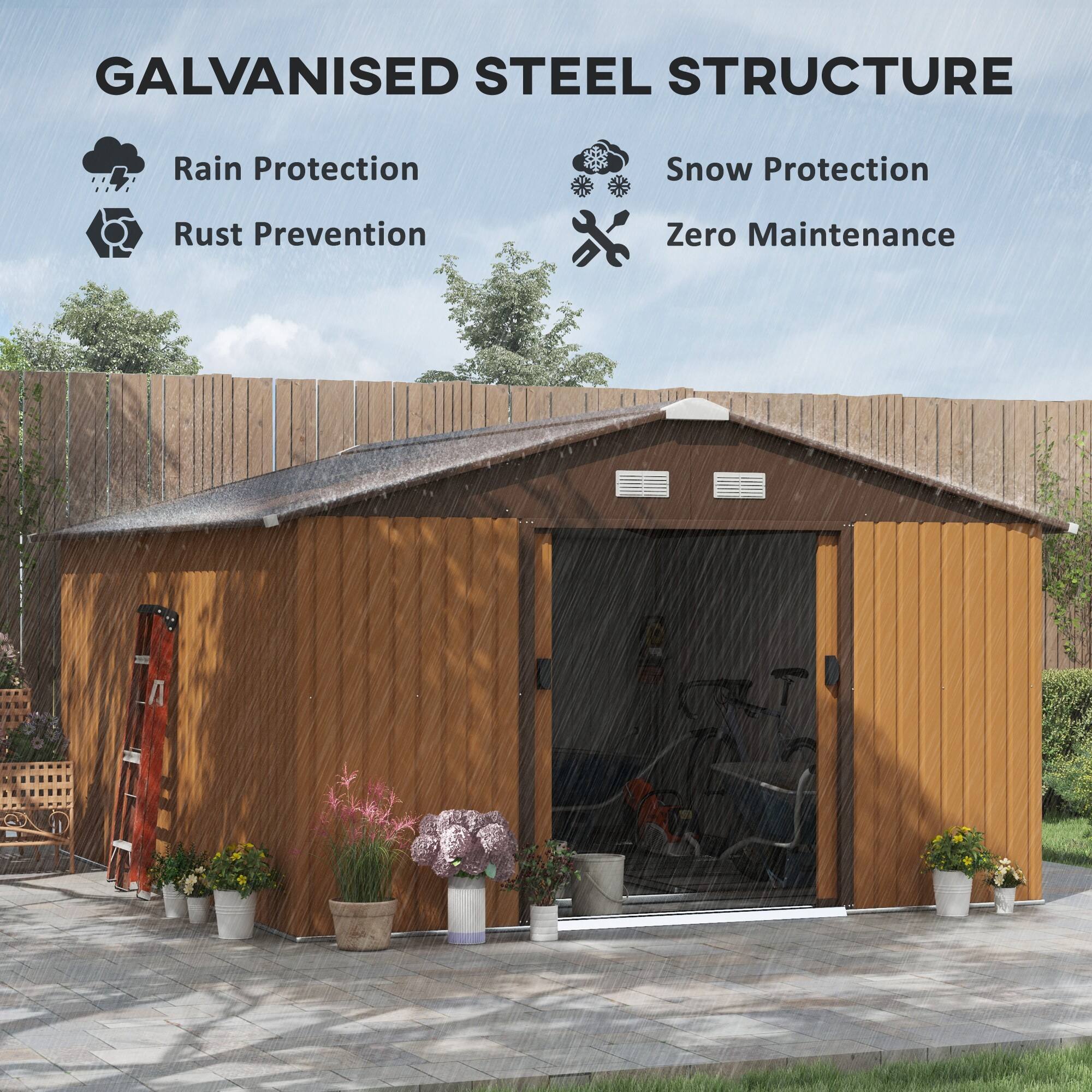Galvanised Steel Structure: Rain Protection, Snow Protection, Rust Prevention, Zero Maintenance