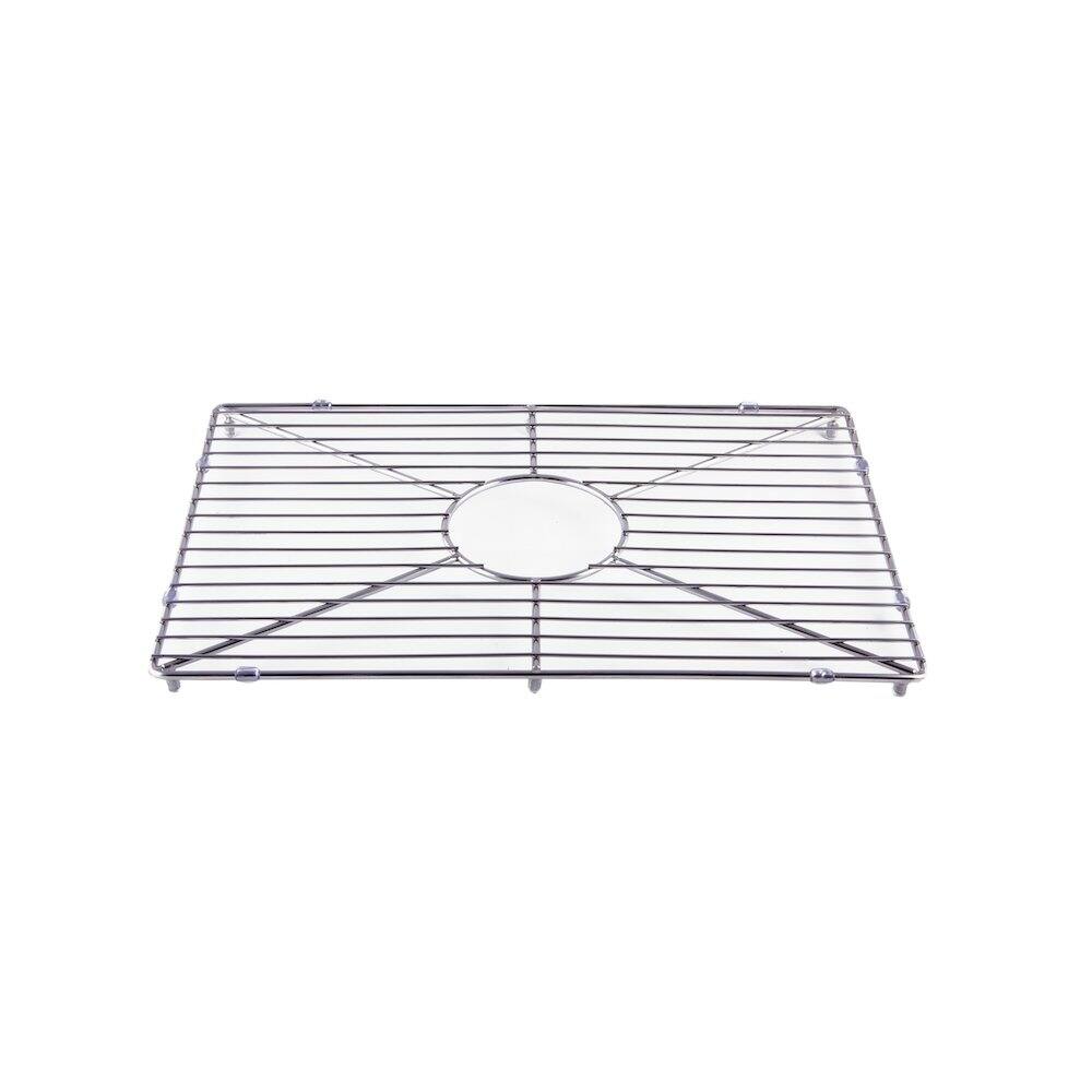 Left. Alfi - Stainless steel kitchen sink grid for AB2418SB, AB2418ARCH, AB2418UM - Gray.
