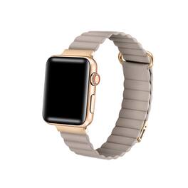 Posh Tech - Dakota Magnetic Leather Band for Apple Watch - Khaki
