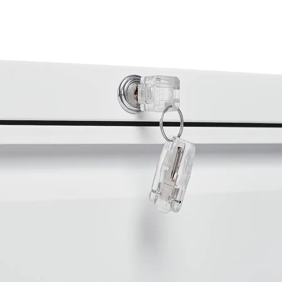 Secure Folder Storage Loheer 3 Drawer Lateral File Cabinet White Locking Metal Office Storage ...
