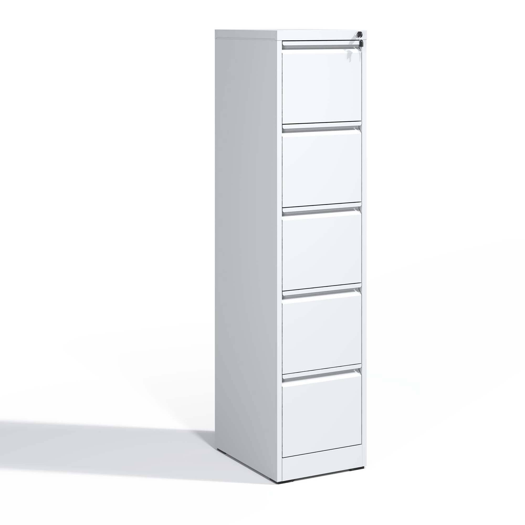 Mirfee 5 Drawer Vertical File Cabinet with Lock, for A4/Legal/Letter ...