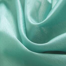 RT Designers Collection - Nancy Faux Silk Grommet Curtain Panel - 54" x 84" - Aqua