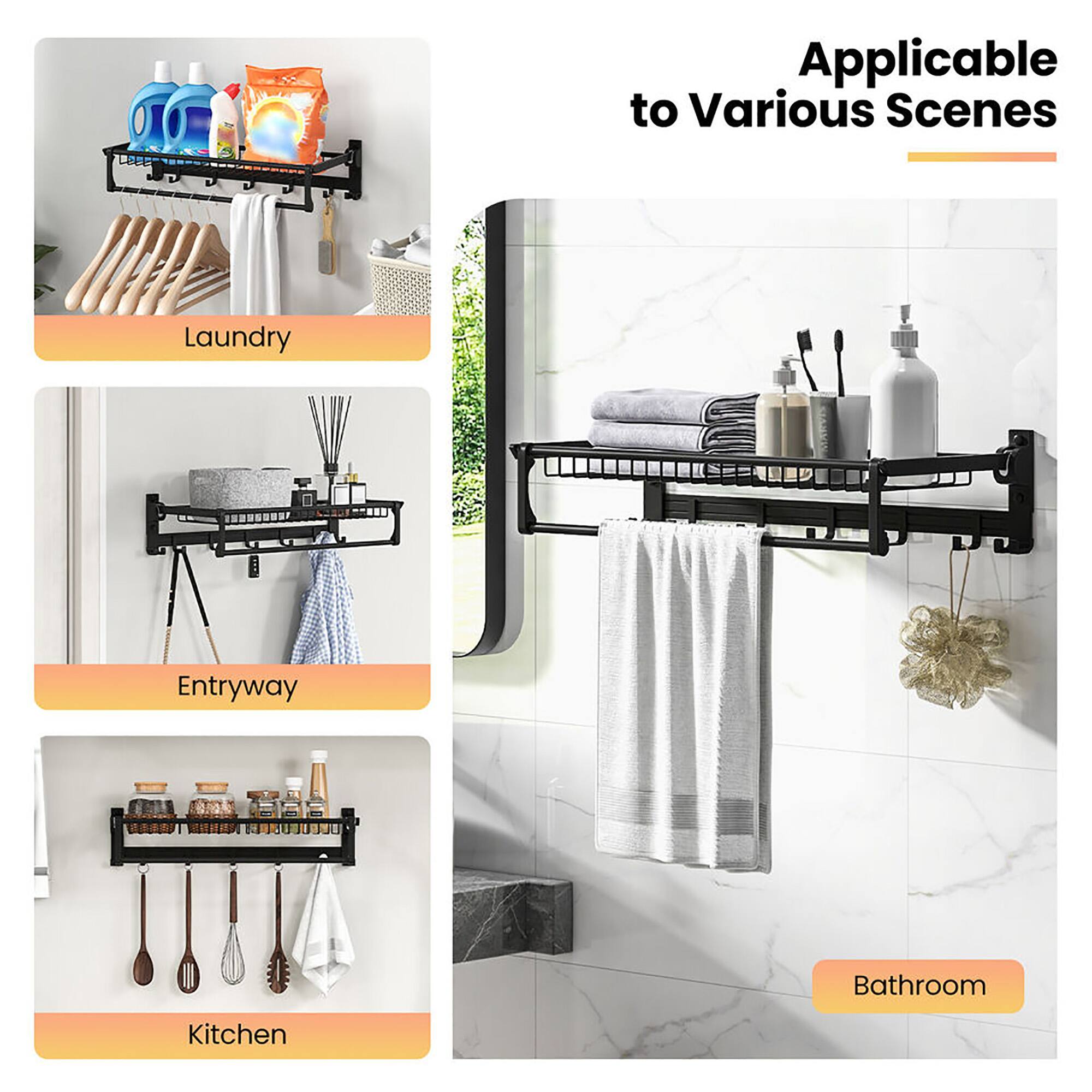 Applicable to Various Scenes

- Laundry
- Entryway
- Bathroom
- Kitchen
