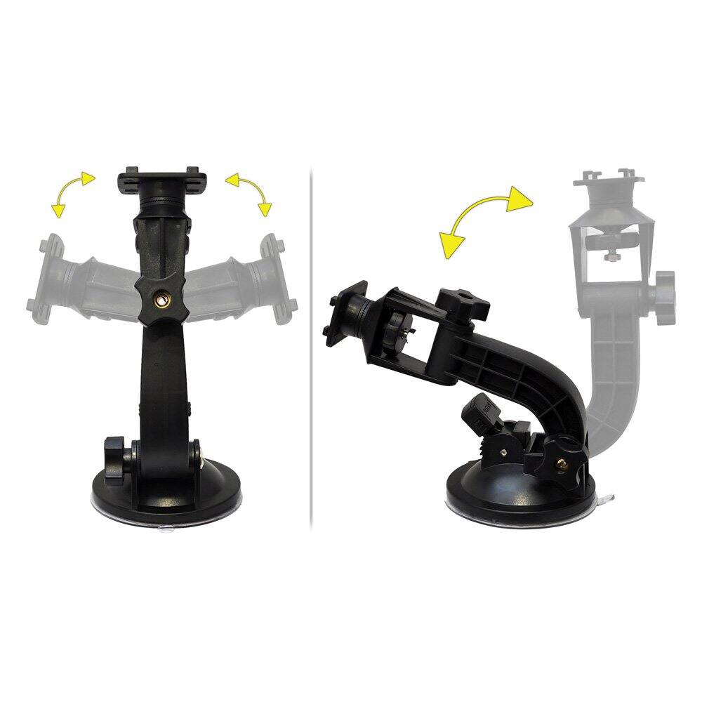 Left. Pyle - Pyle Waterproof Motorcycle Phone Holder - Dashboard Cell Phone Case Mount For Car Windshield, Bicycle, Bike Handlebar - Black.