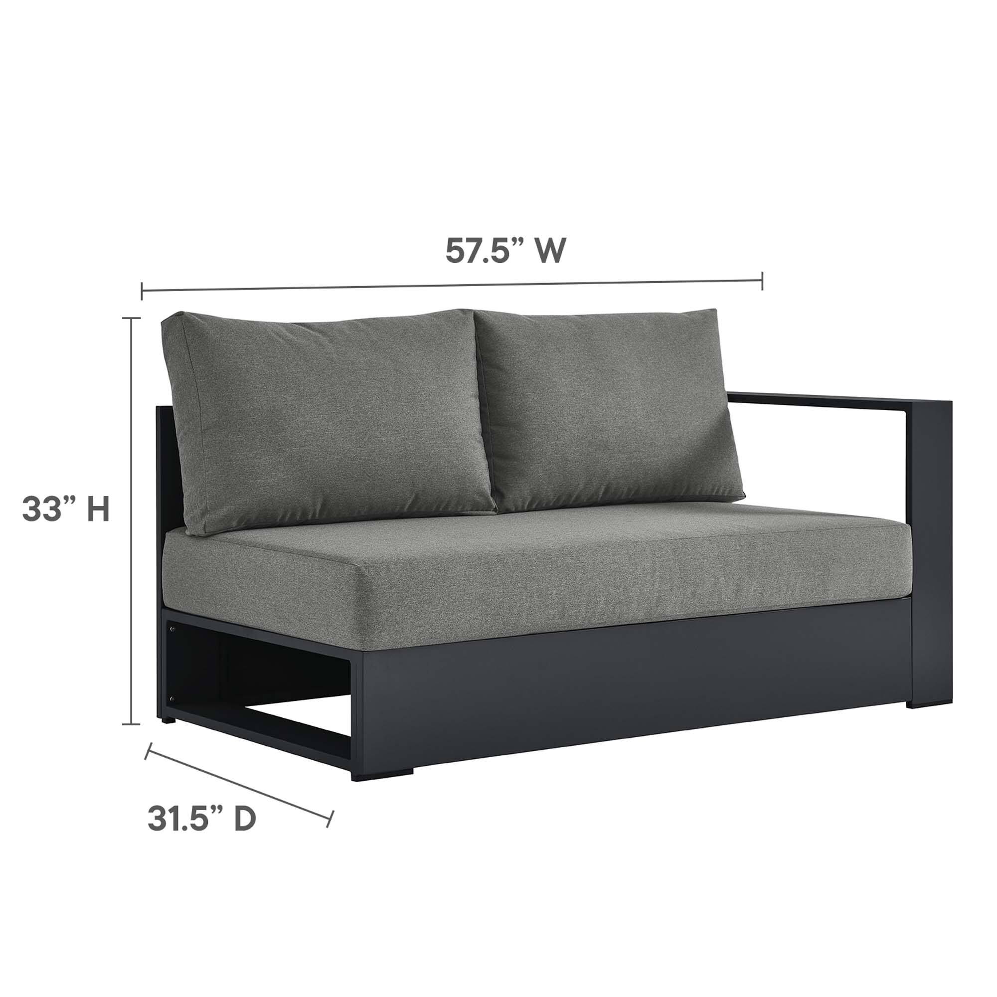 57.5" W x 33" H x 31.5" D
