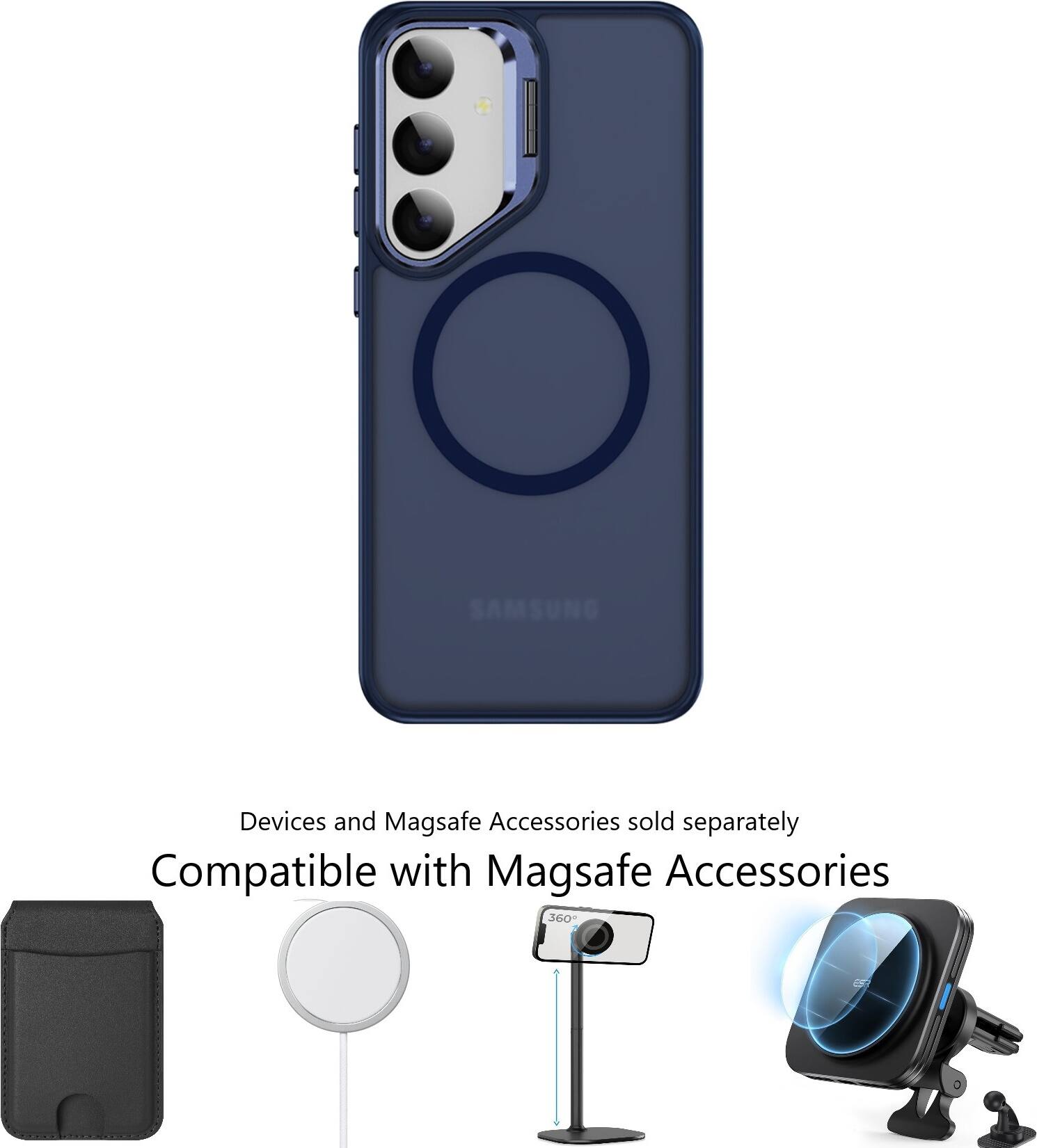 SAMSUNG Devices and Magsafe Accessories sold separately. Compatible with Magsafe Accessories 360.