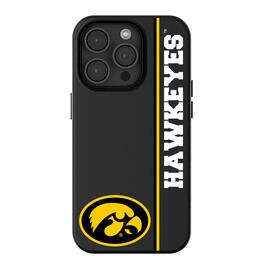 Keyscaper - NCAA - Iowa Hawkeyes iPhone Magnetic Bump Case - 14 - Black