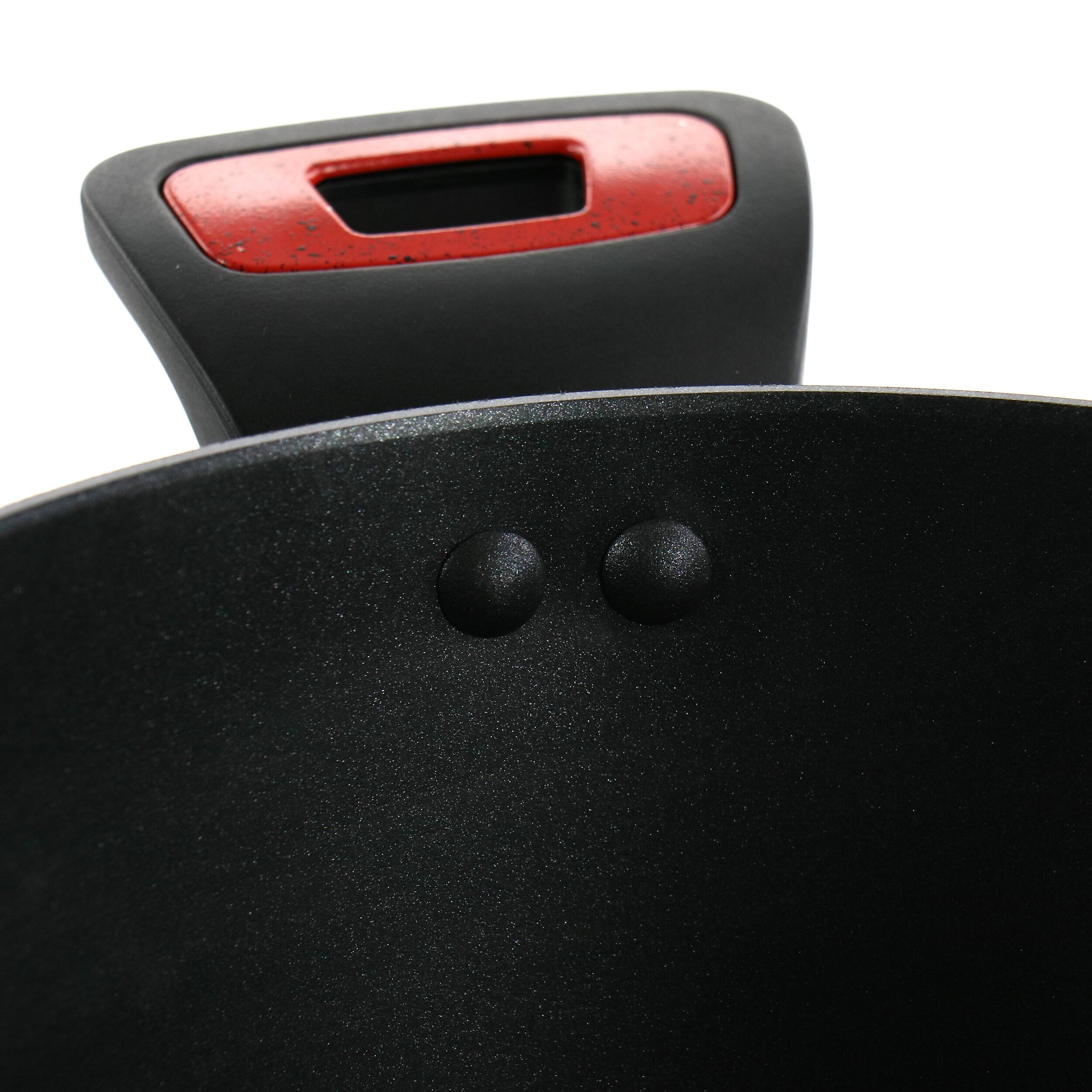 Alt View 1. Oster - Oster Claybon 4.3 Quart Dutch Oven With Lid in Speckled Red - Red.