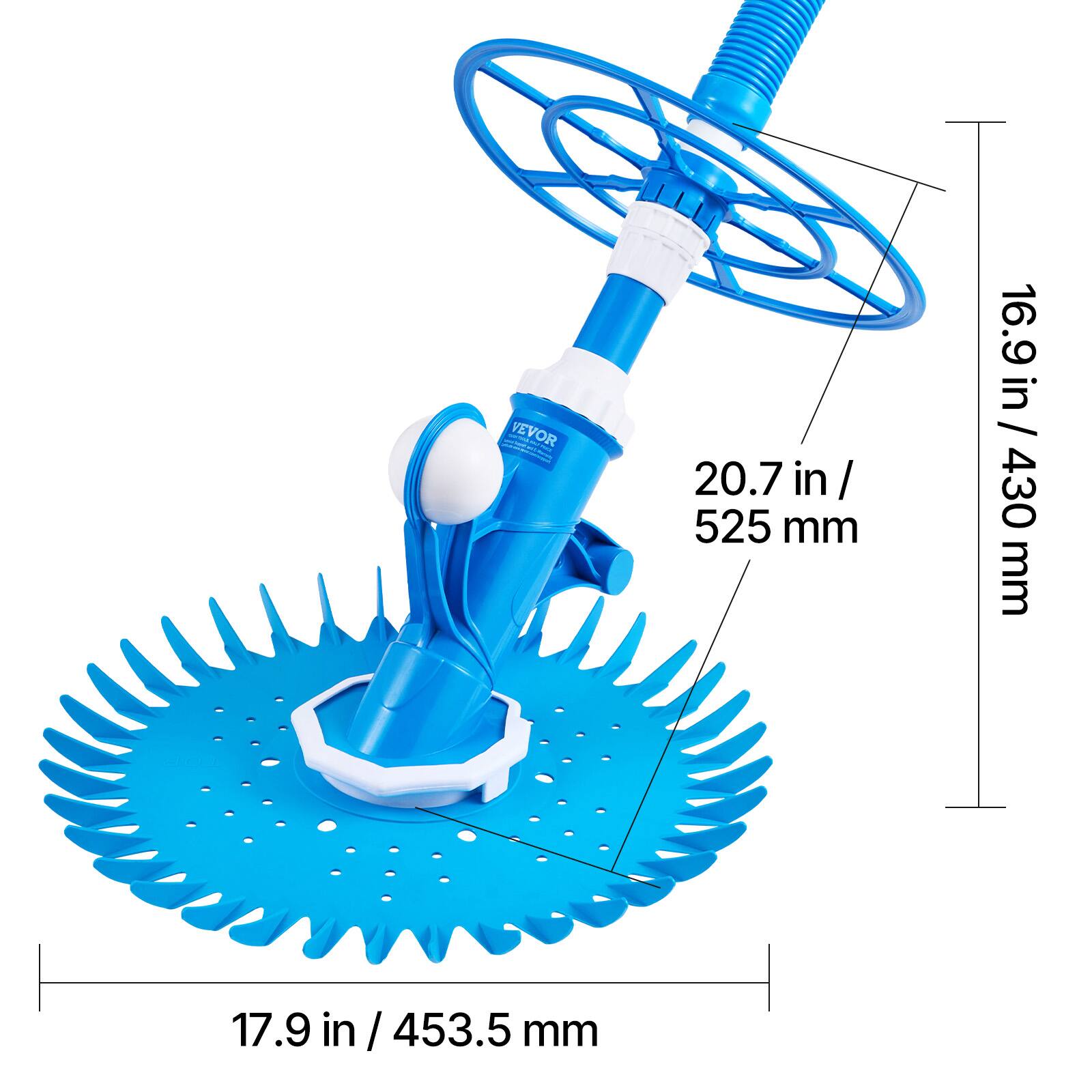 VEVOR  
20.7 in / 525 mm  
16.9 in / 430 mm  
17.9 in / 453.5 mm
