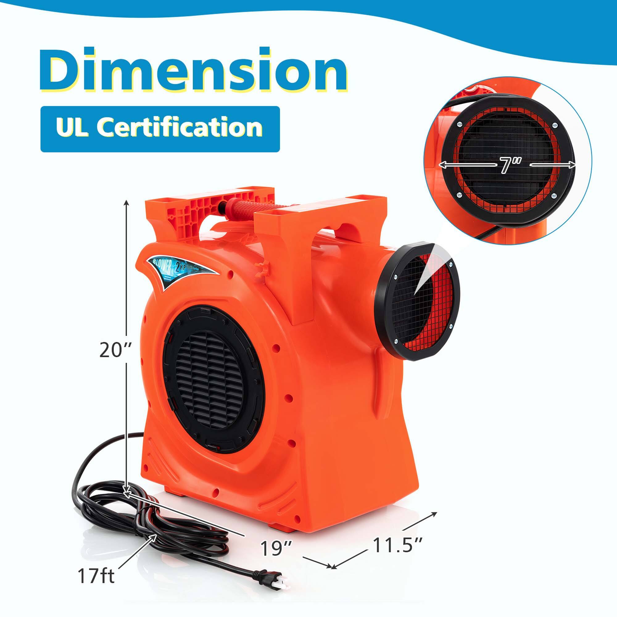 Dimension  
UL Certification  

7"  
20"  
17ft  
19"  
11.5"