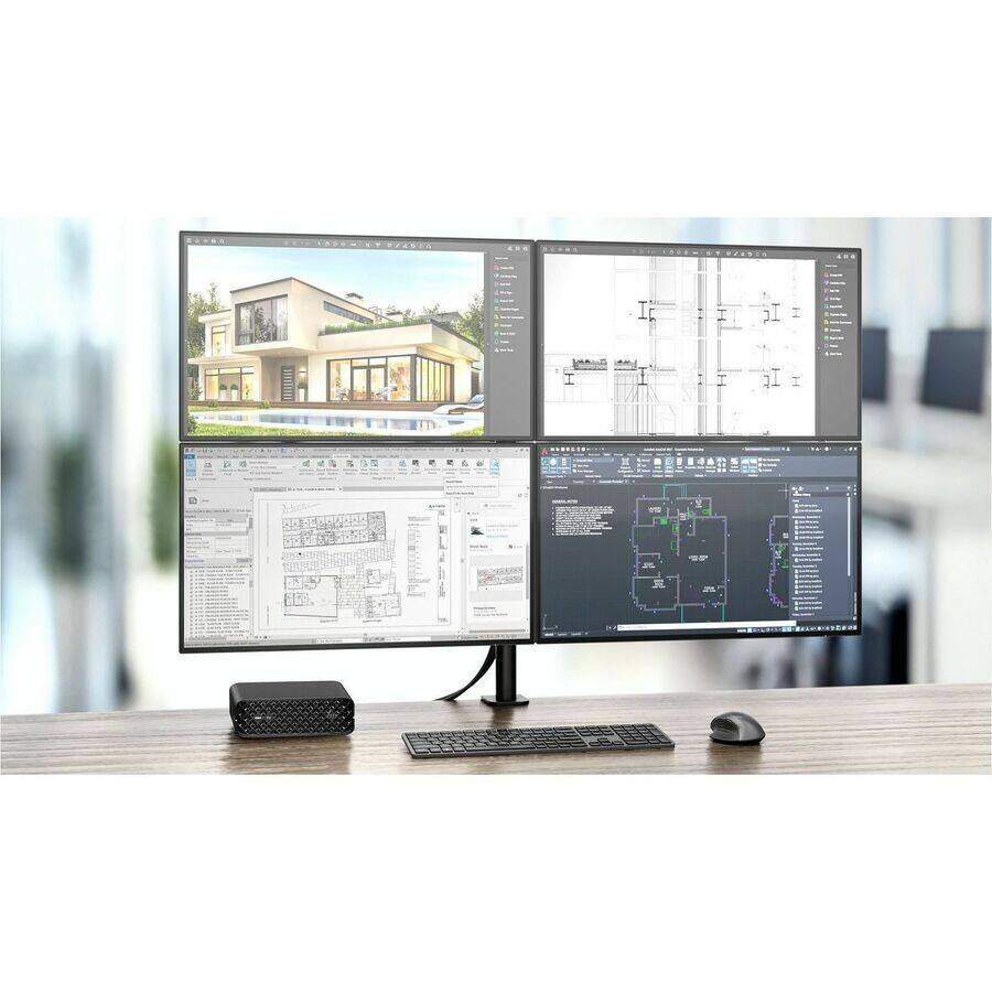 Alt View 3. HP - HP Z2 Mini G1i Workstation - Intel Core Ultra 7 265K - 32 GB - 1 TB SSD - Mini PC - Black - Intel W880 Chip - Windows 11 - Black.