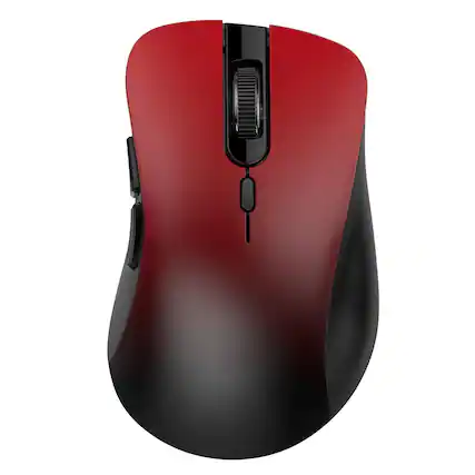Front. Comfort Essence - Wireless Mouse Dual & 2.4 Ghz Usb Receiver Design Quiet Clicks Low Power Multi device Compatibility For... - Gradient Red.