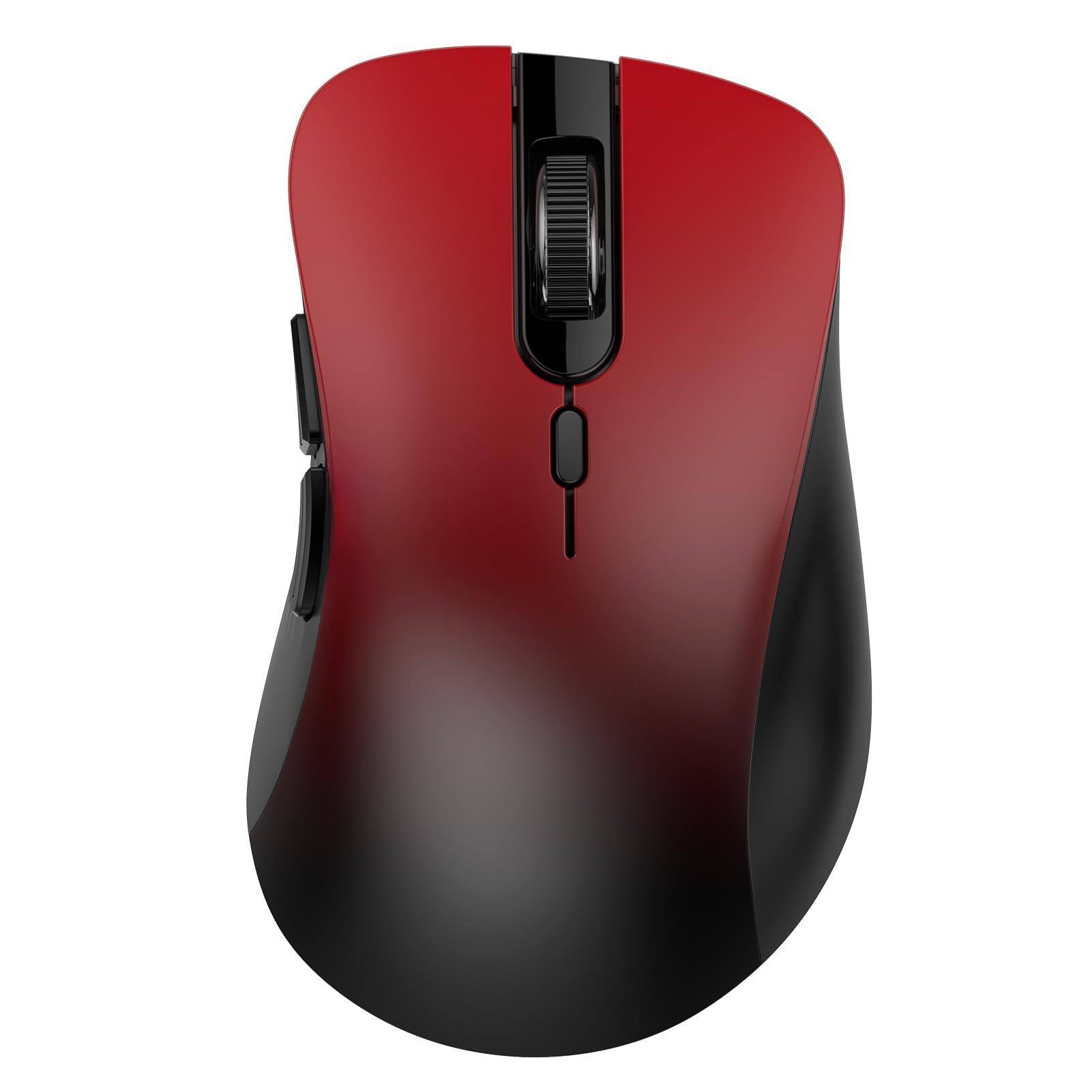Front. Comfort Essence - Wireless Mouse Dual & 2.4 Ghz Usb Receiver Design Quiet Clicks Low Power Multi device Compatibility For... - Gradient Red.