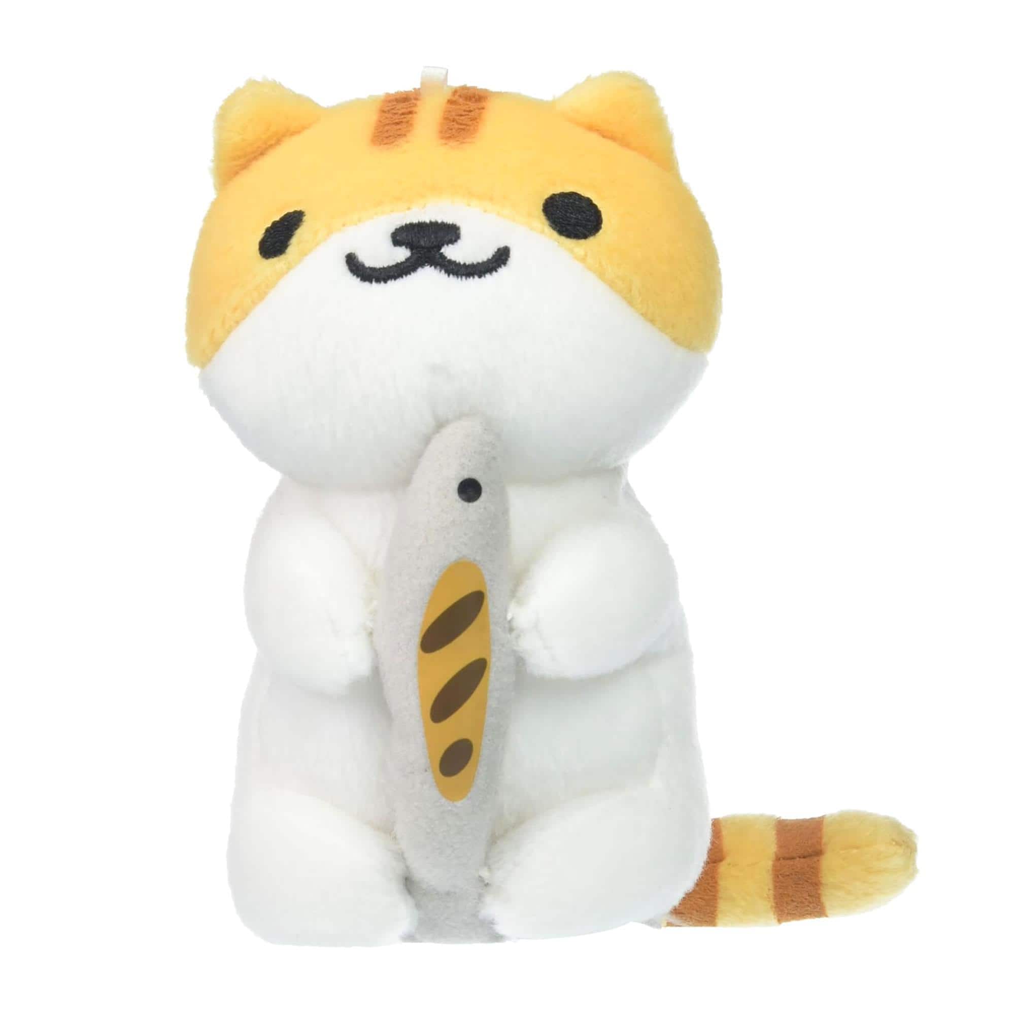Little Buddy - Neko Atsume: Kitty Collector 6" Plush: Pumpkin Saury - White