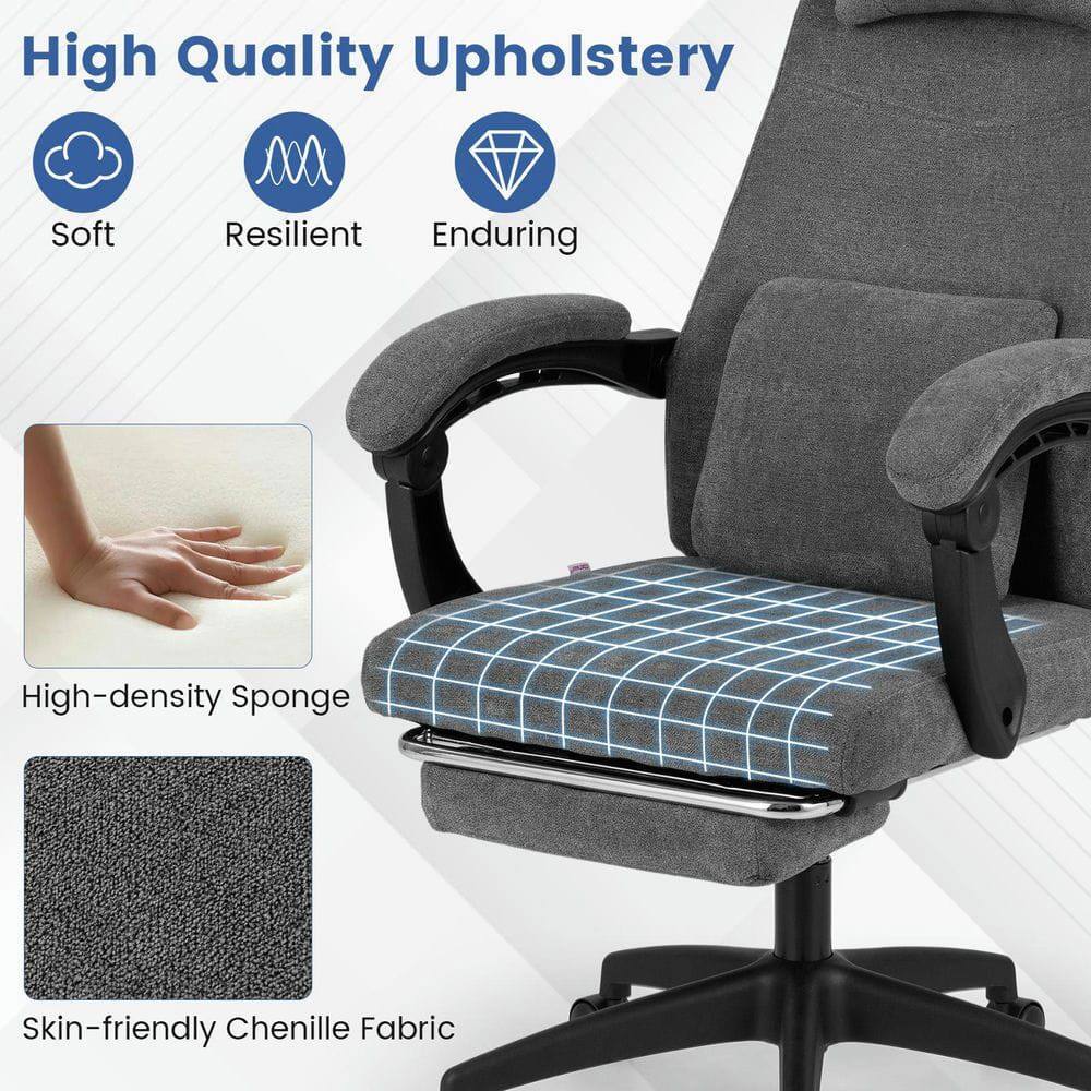 High Quality Upholstery

- Soft
- Resilient
- Enduring

High-density Sponge

Skin-friendly Chenille Fabric