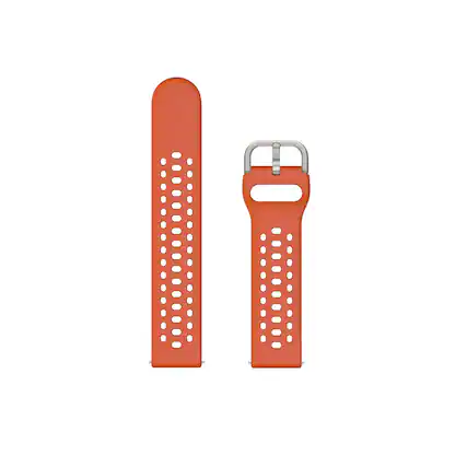 Front. Amazfit - Amazfit Red Sport Silicone Strap (20mm) - Red.