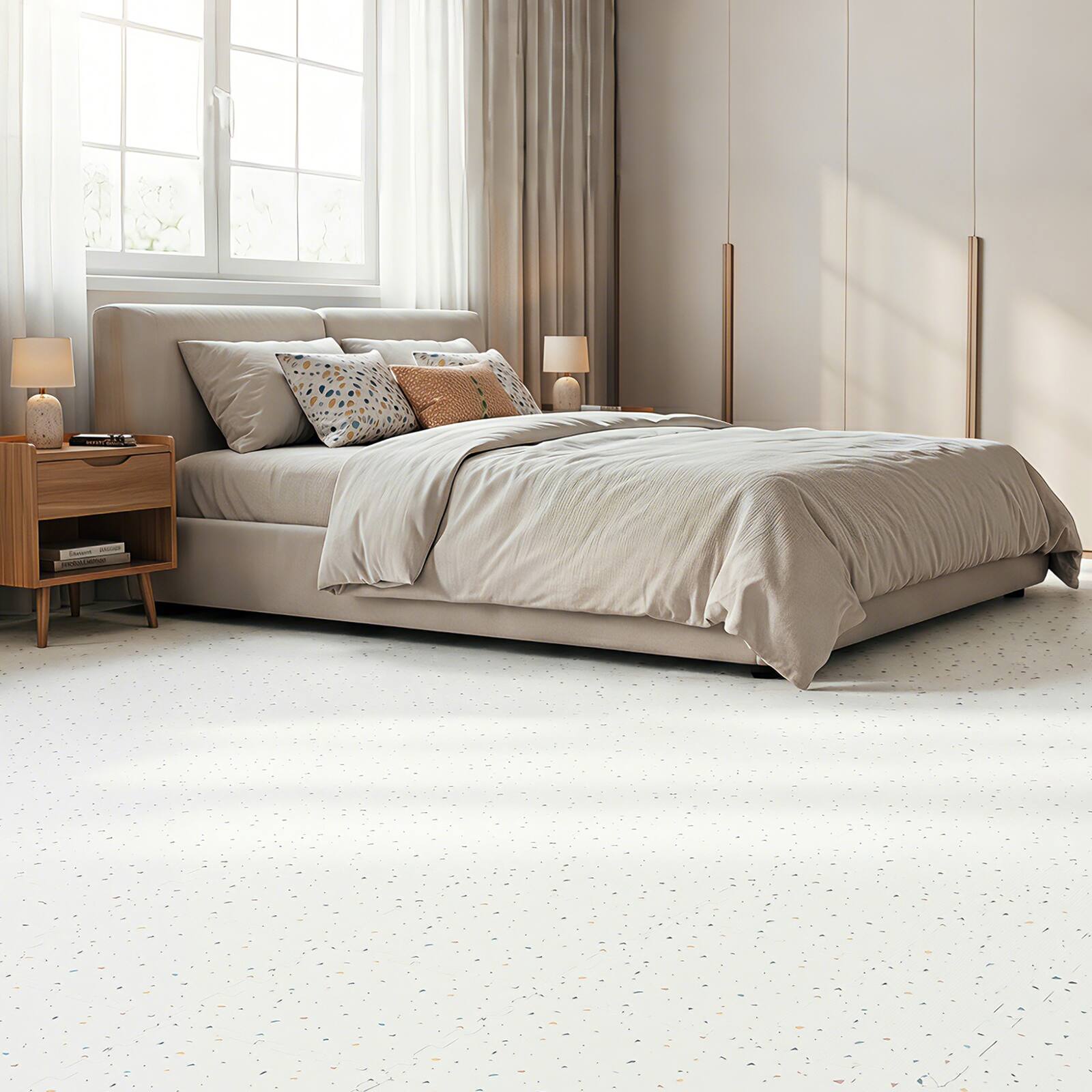 Alt View 1. Costway - Costway 36PCS Exercise Mats,EVA Interlocking Foam Floor Tiles for Floor&Joint Protection - Terrazzo.