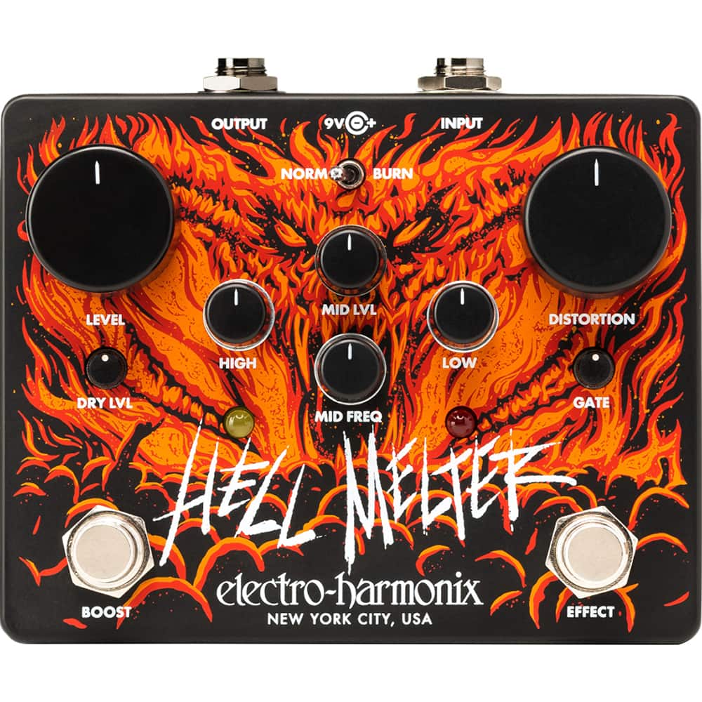 Harmonix - Hell Melter Advanced Metal Distortion Pedal HELLMELTER - Orange