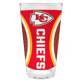 Great American Products - Kansas City Chiefs 16oz. Game Ball Pint Glass - Brown