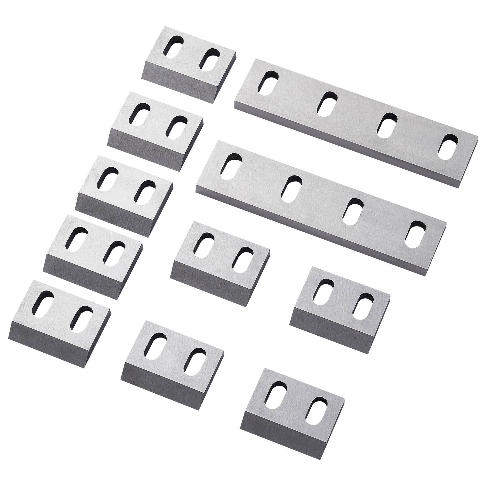 Front. VEVOR - Shredder Blades, Alloy Steel Shredder Machine Blade Kit with 9 Rotating and 2 Fixed Blades, High-Hardness SKD-11 Blade - Silver.