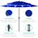 - UV Protection
Fabric shade made from quality polyester to diffuse sunlight
- Durable
Powder-coated steel withstands wear over time
- Built-In Crank
Pulley-assisted crank opens and closes the umbrella
- Push-Button Tilt
Freely adjust the angle with a locking tilt joint
