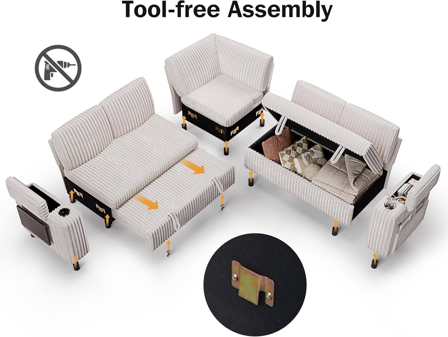 Tool-free Assembly
