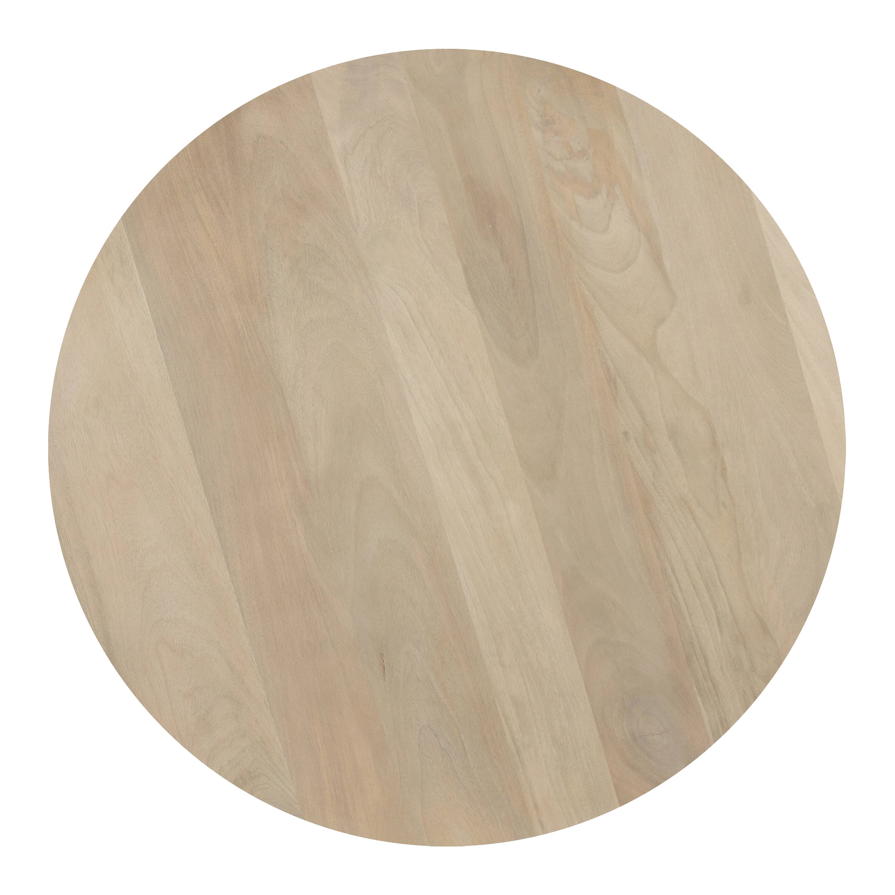 Alt View 4. Manhattan Lane - Hazel Coffee Table with 3 Pillar Legs, 35.5 Inch Round Top - Brown.