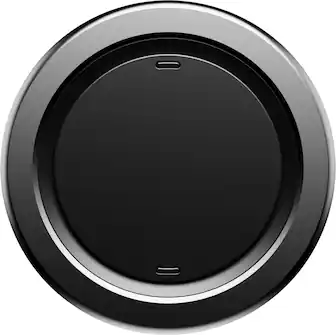 Front. OhSnap - Snap Magnetic UltraThin Universal Phone Grip and Stand with MagSafe Charge- Thru for Apple iPhones/Universal - Gun Metal.